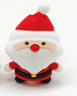 Wholesale 20pcs/pack Christmas Food-grade Cartoon 3D Silicone Beads